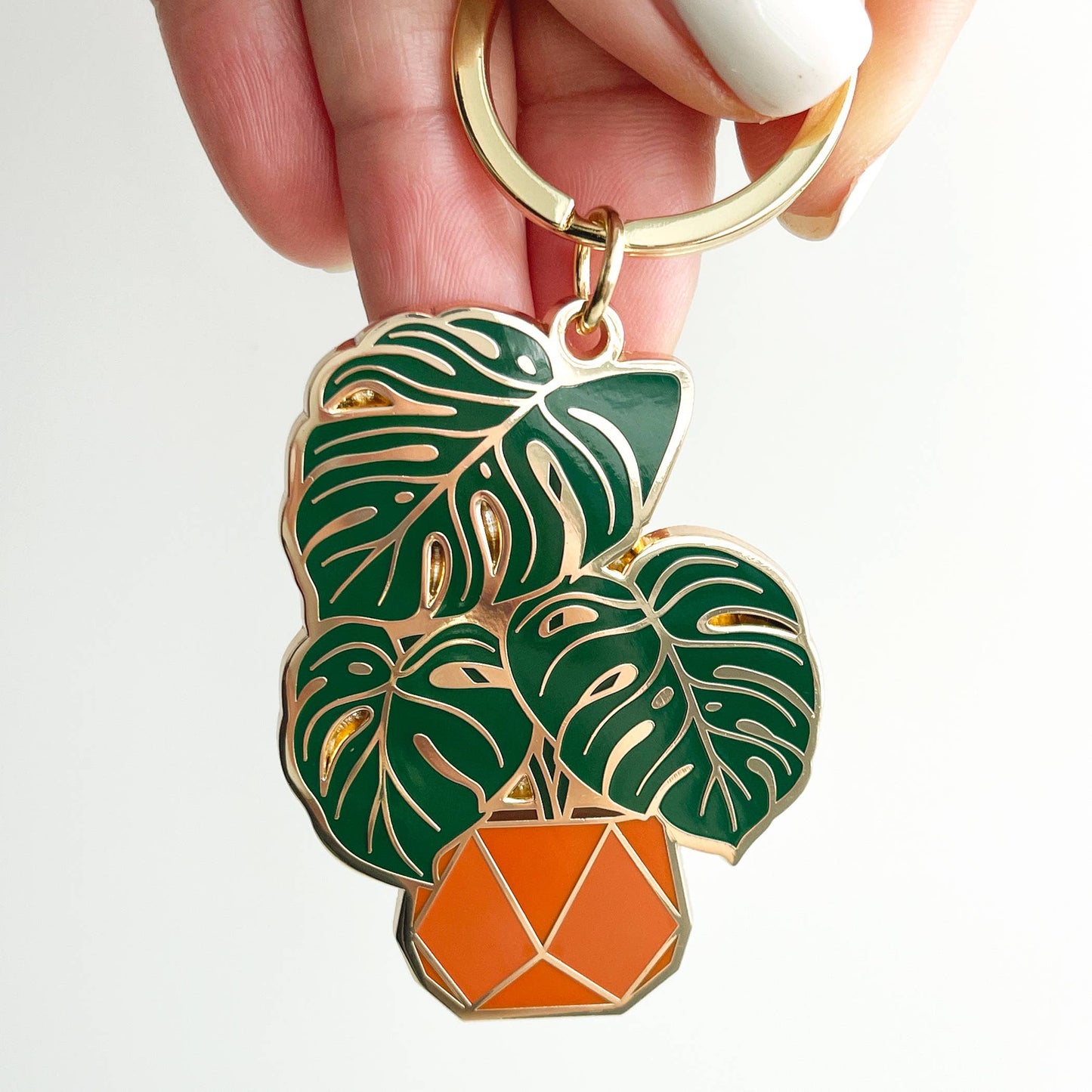 Monstera Plant Keychain | Stocking Stuffers | Holiday Gift