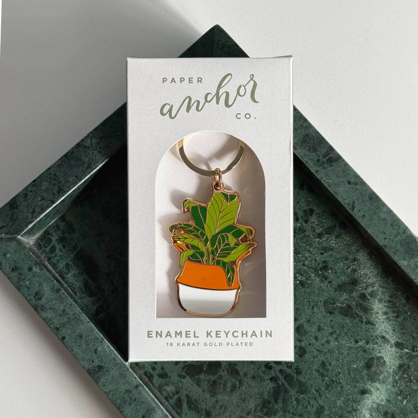 Banana Leaf Plant Keychain | Stocking Stuffer | Holiday Gift