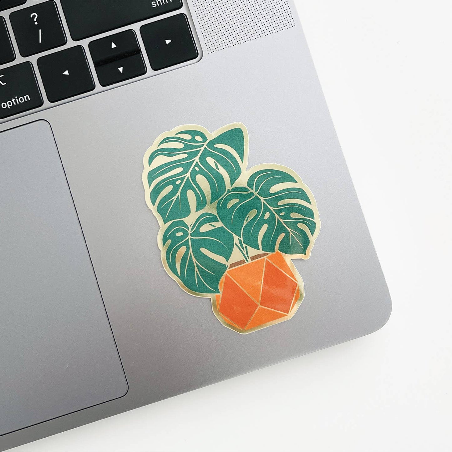 Monstera Sticker | Luxe Metallic Gold Sticker