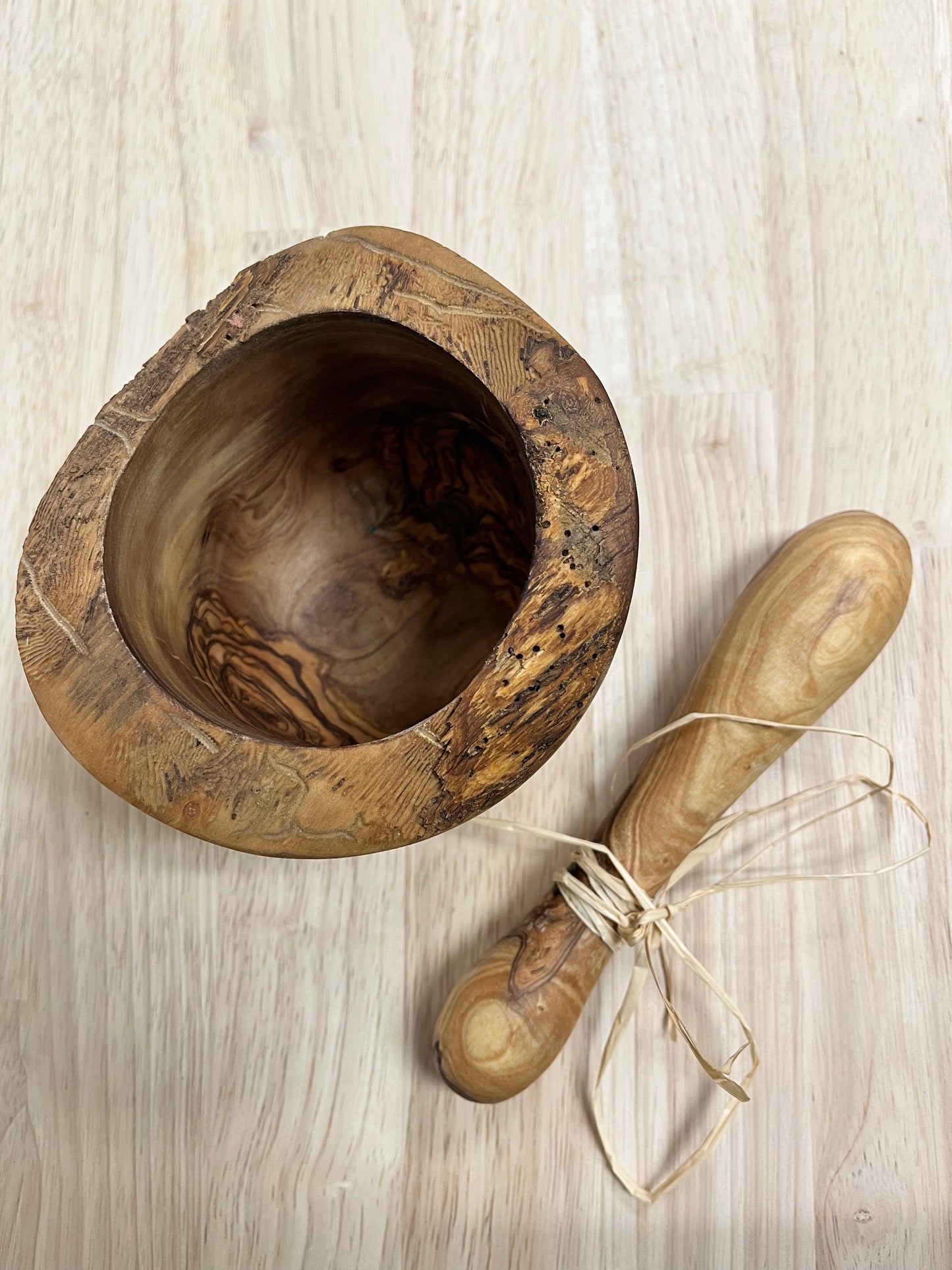 Olive Wood Mortar & Pestle - Kailua Seasoning Company