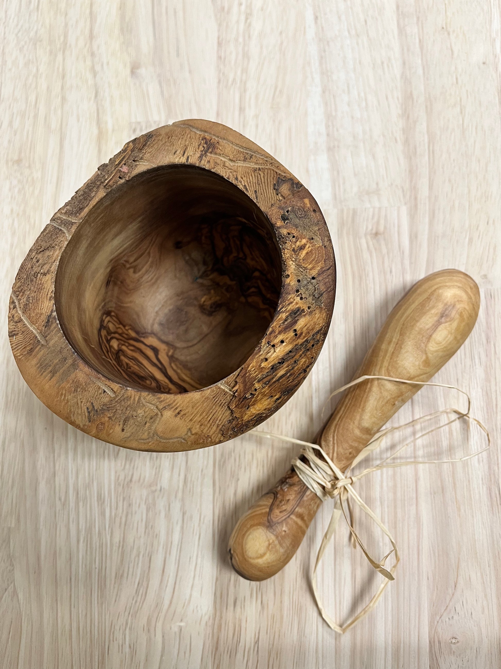 Olive Wood Mortar & Pestle - Kailua Seasoning Company