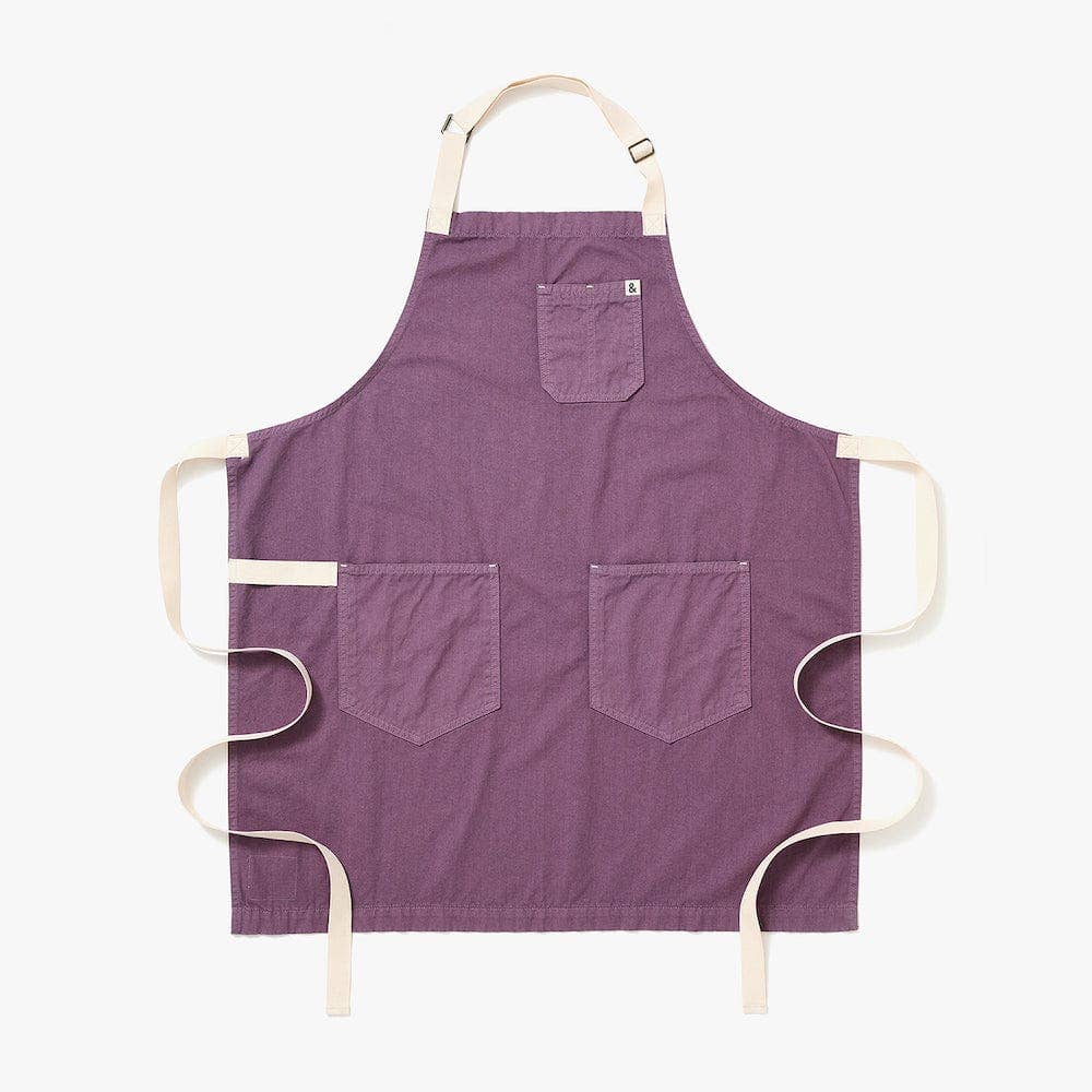 The Essential Garment Dyed Apron - Lavender Purple
