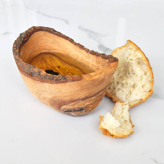 Rustic Olive Wood Dipping Bowl