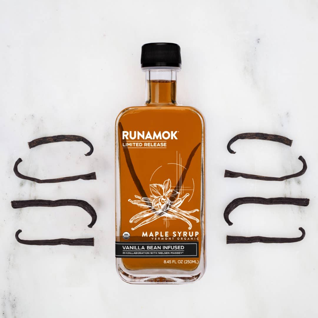 Vanilla Bean Infused Organic Maple Syrup 250ml
