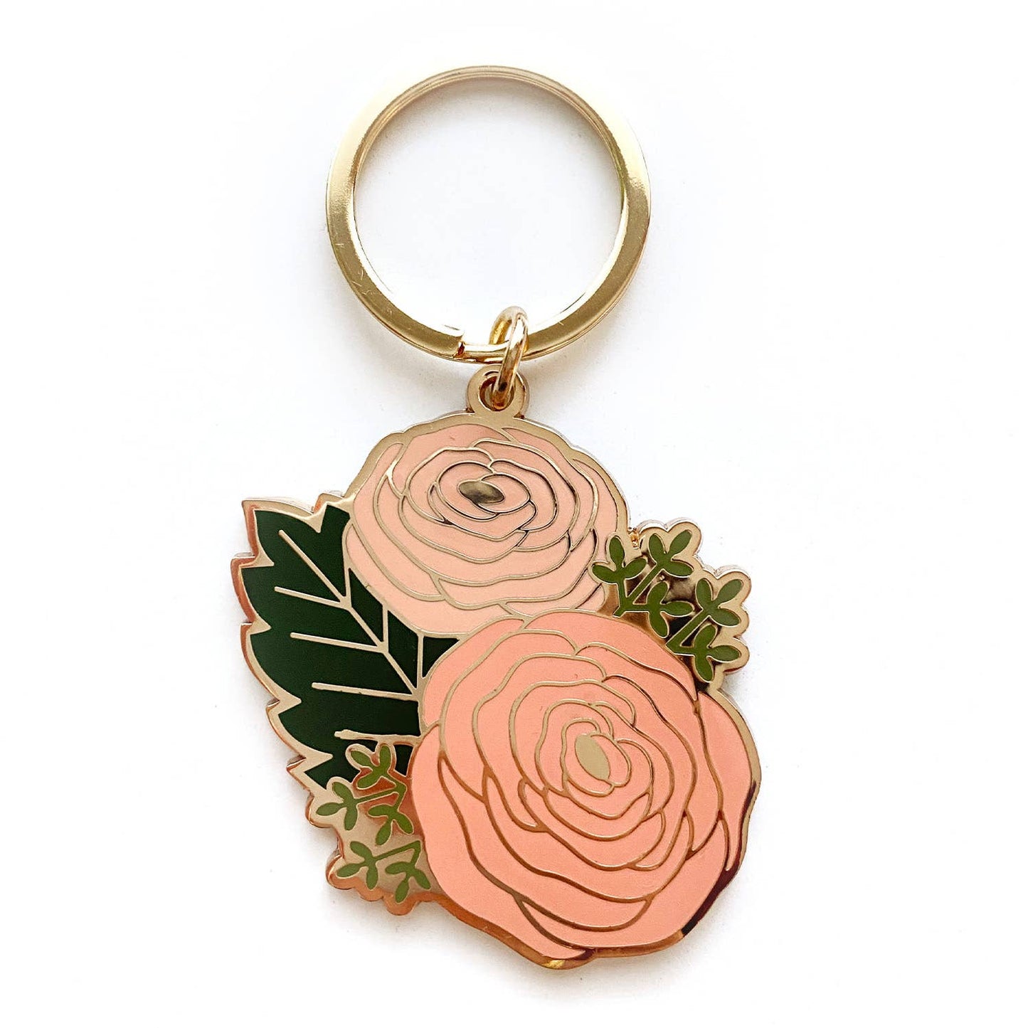 Michelle Ranunculus Flower Keychain | Christmas Gift