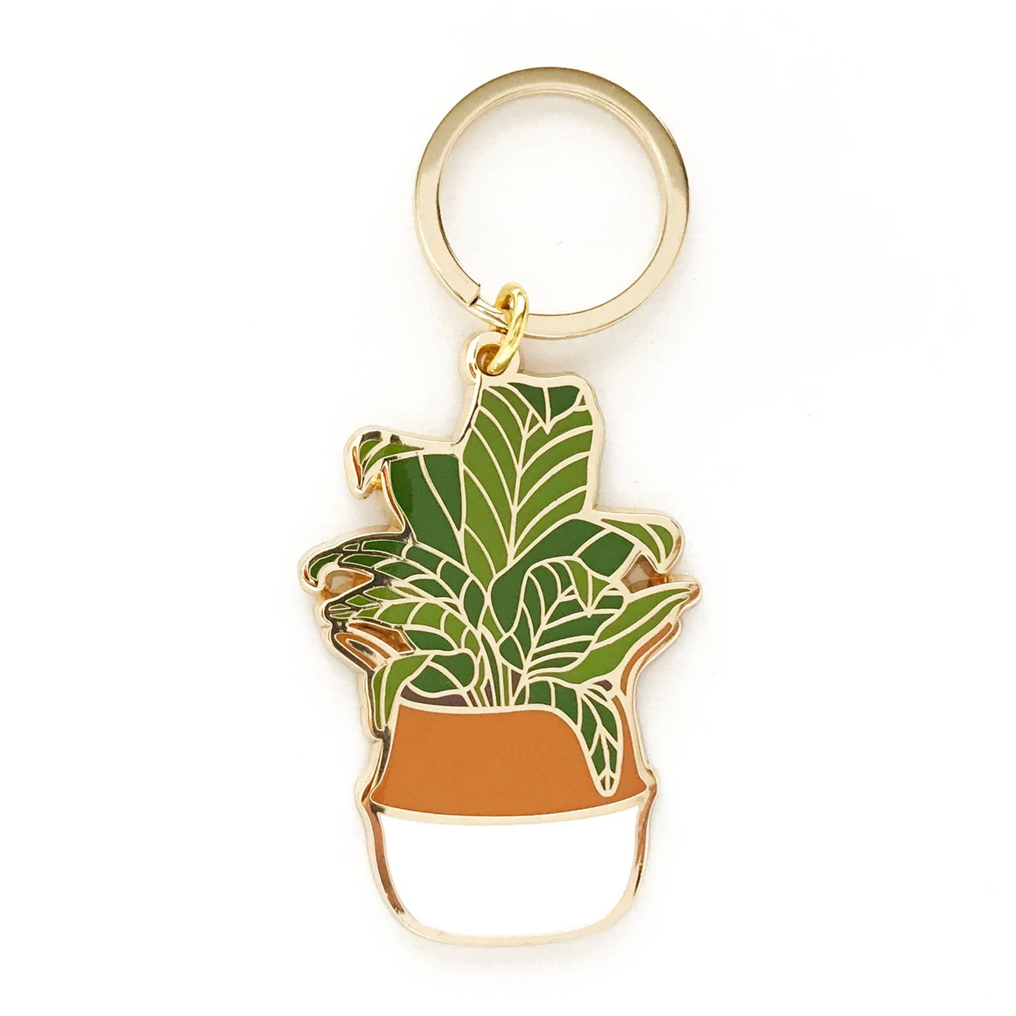 Banana Leaf Plant Keychain | Stocking Stuffer | Holiday Gift