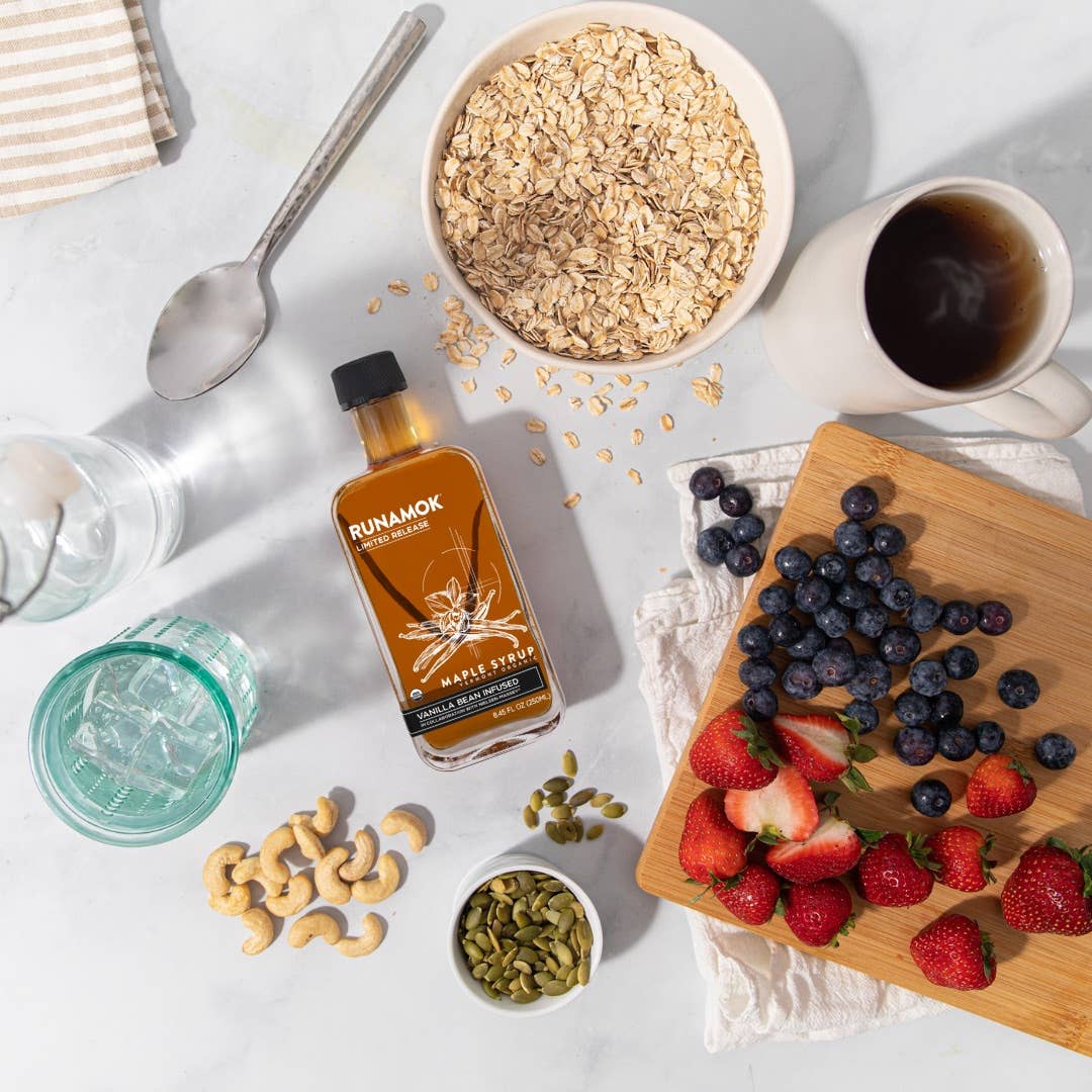 Vanilla Bean Infused Organic Maple Syrup 250ml