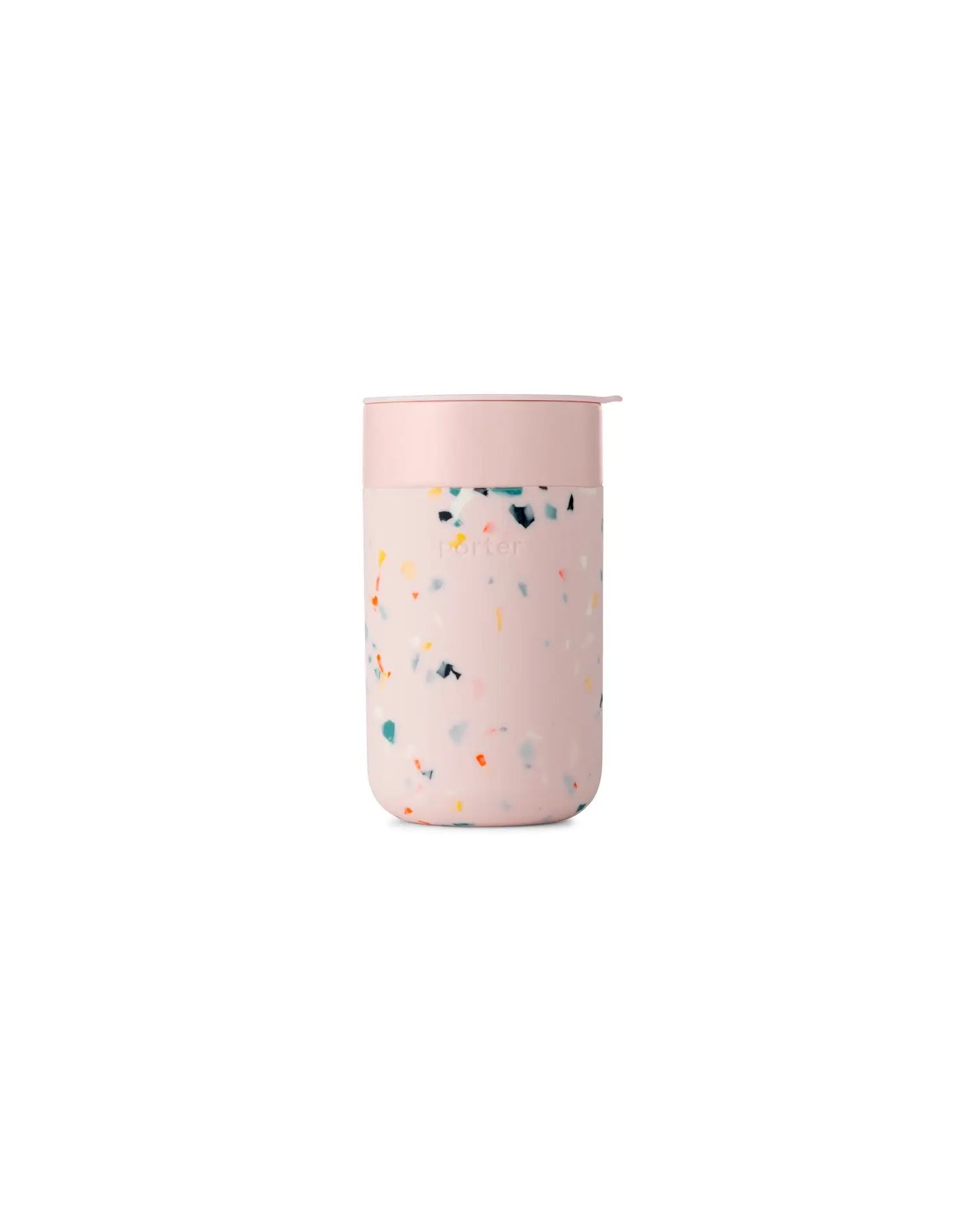 Reusable Ceramic Mug: Terrazzo Blush / 12 oz