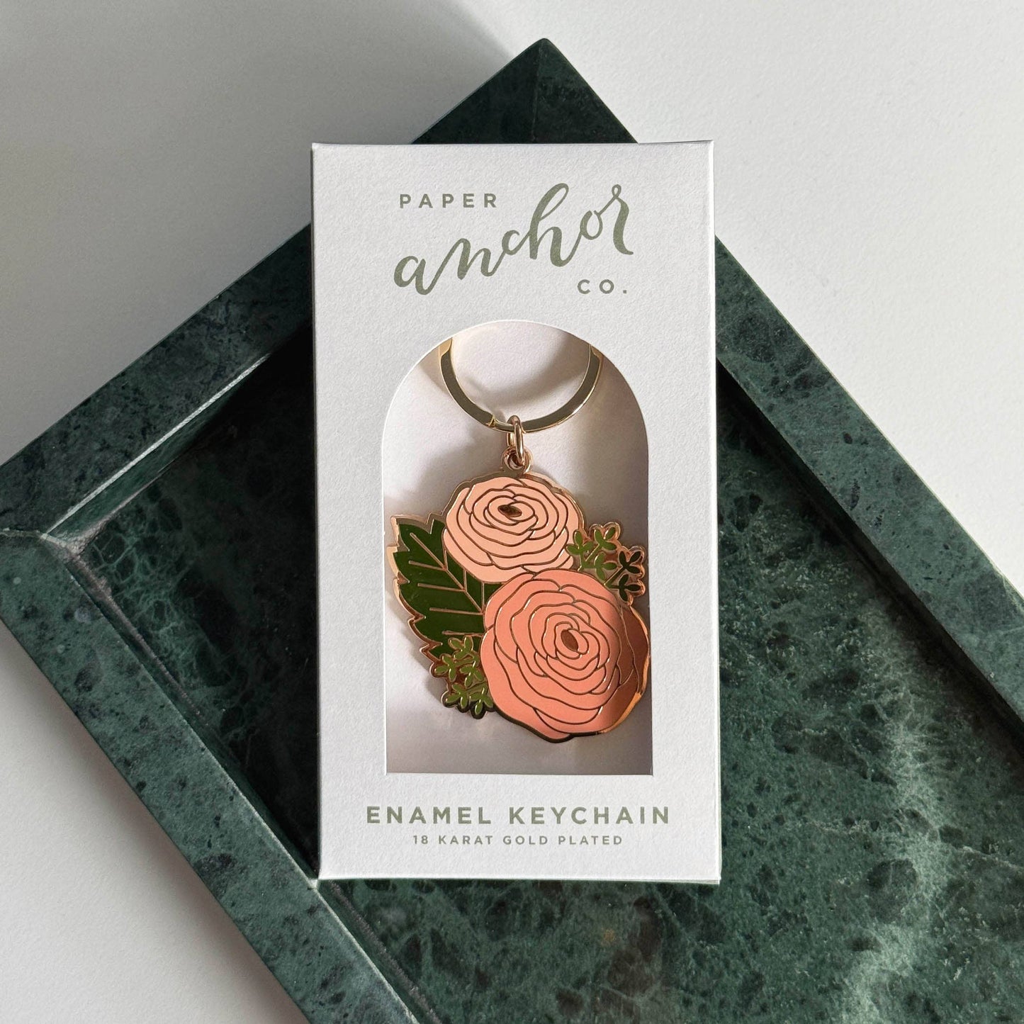 Michelle Ranunculus Flower Keychain | Christmas Gift