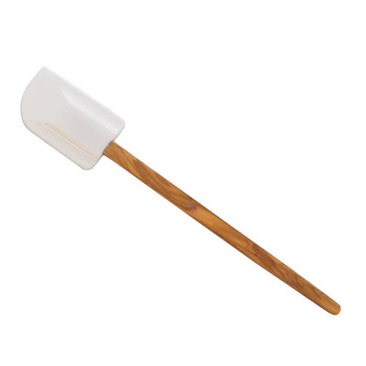 Silicone Spatula with Olive Wood Handle - 12"