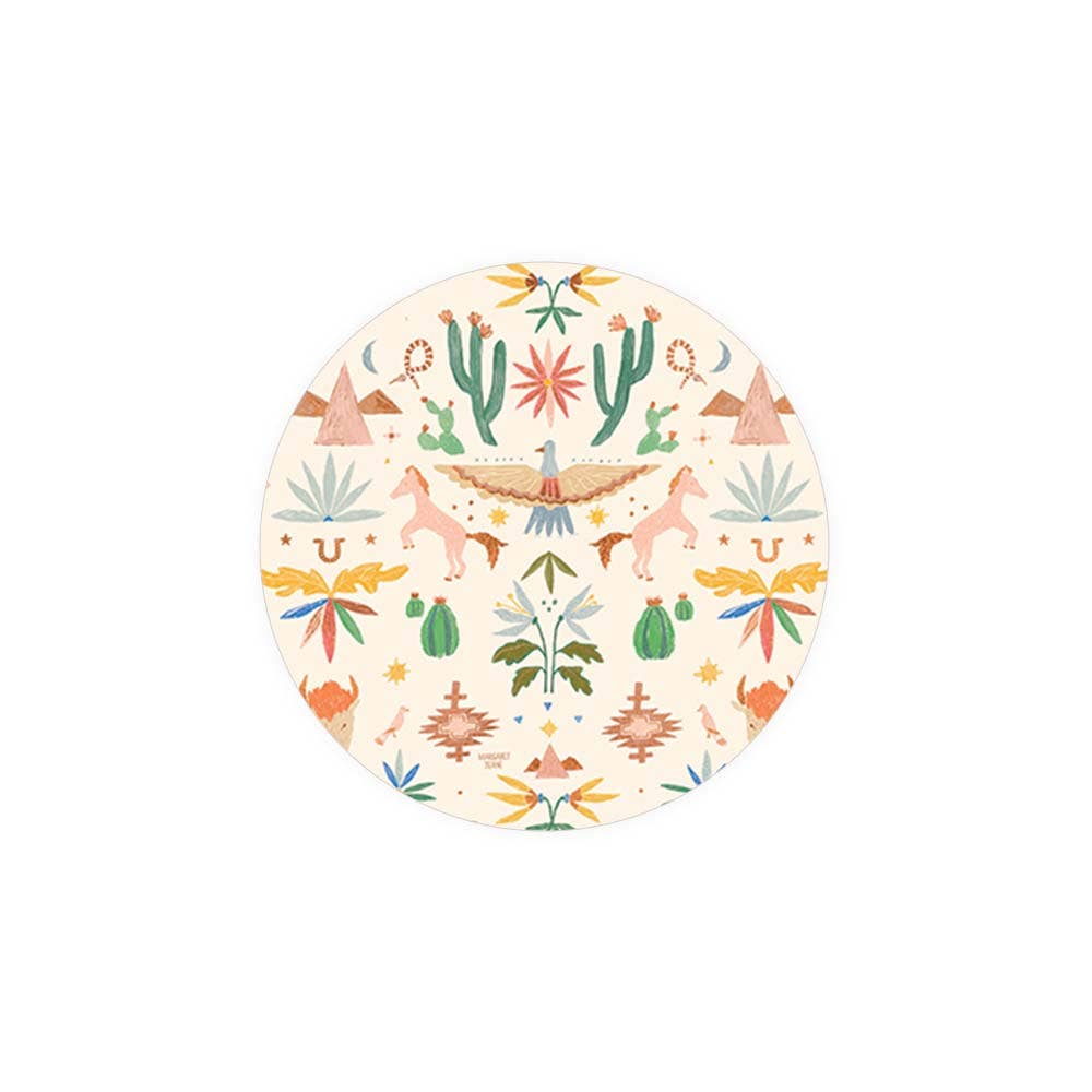Western Toile Seedlings Coaster