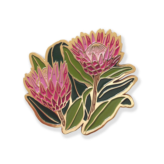 King Protea Gold Drink Coasters | Summer Gift + Garden Party