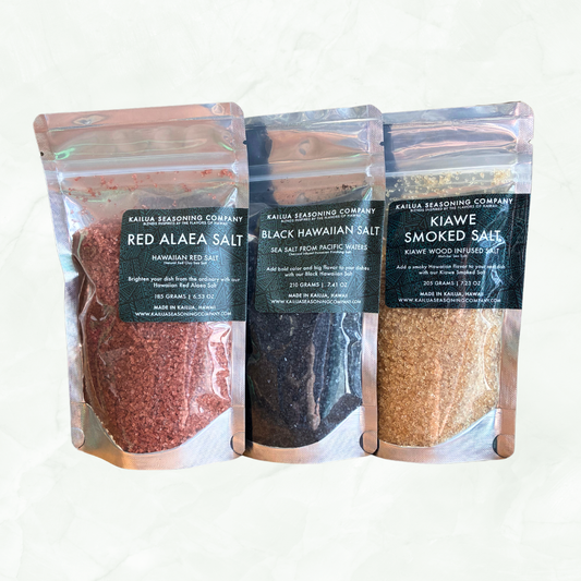 Hawaiian Sea Salts Bundle - 3/4 cup Pouches