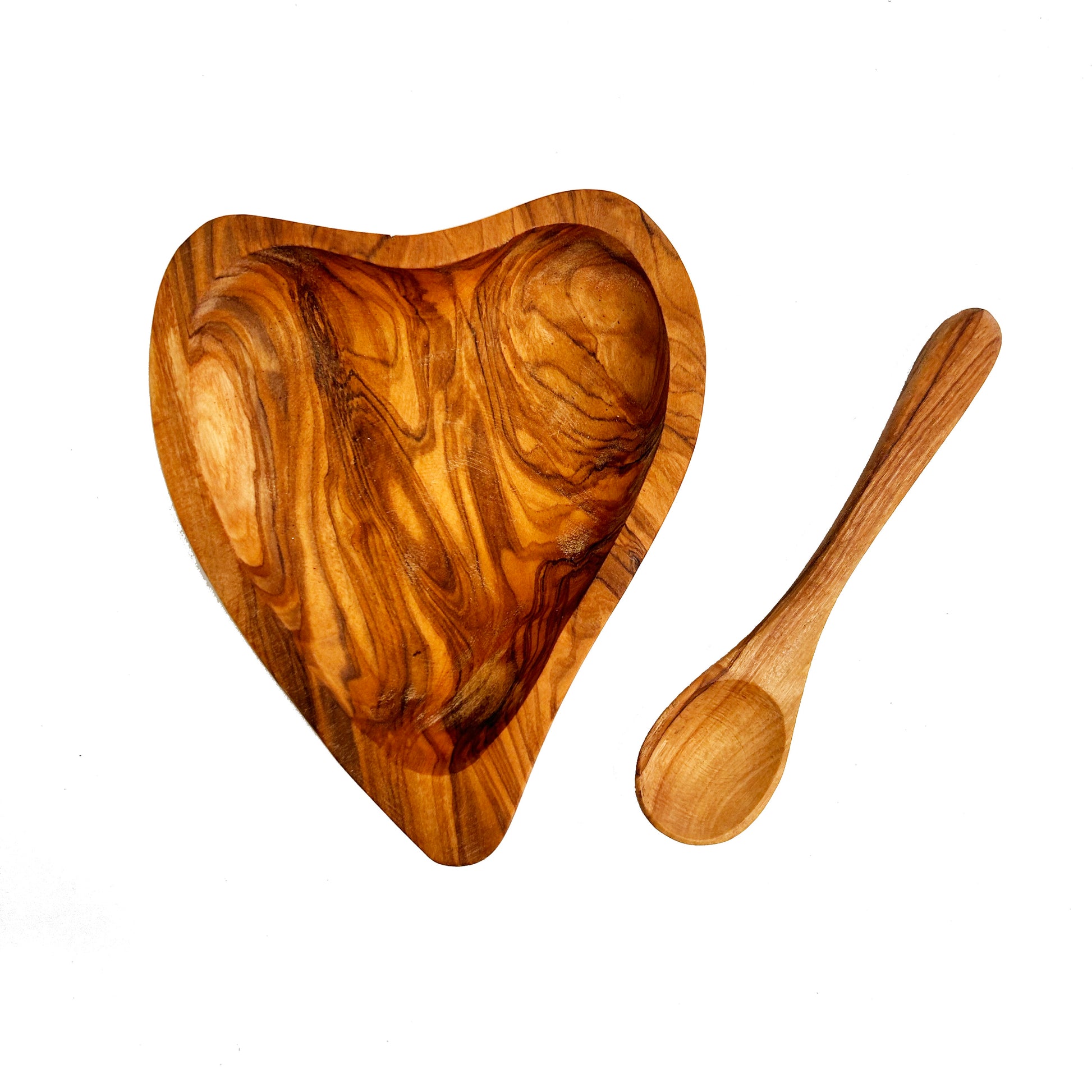 Olilve Wood Heart and Spoon