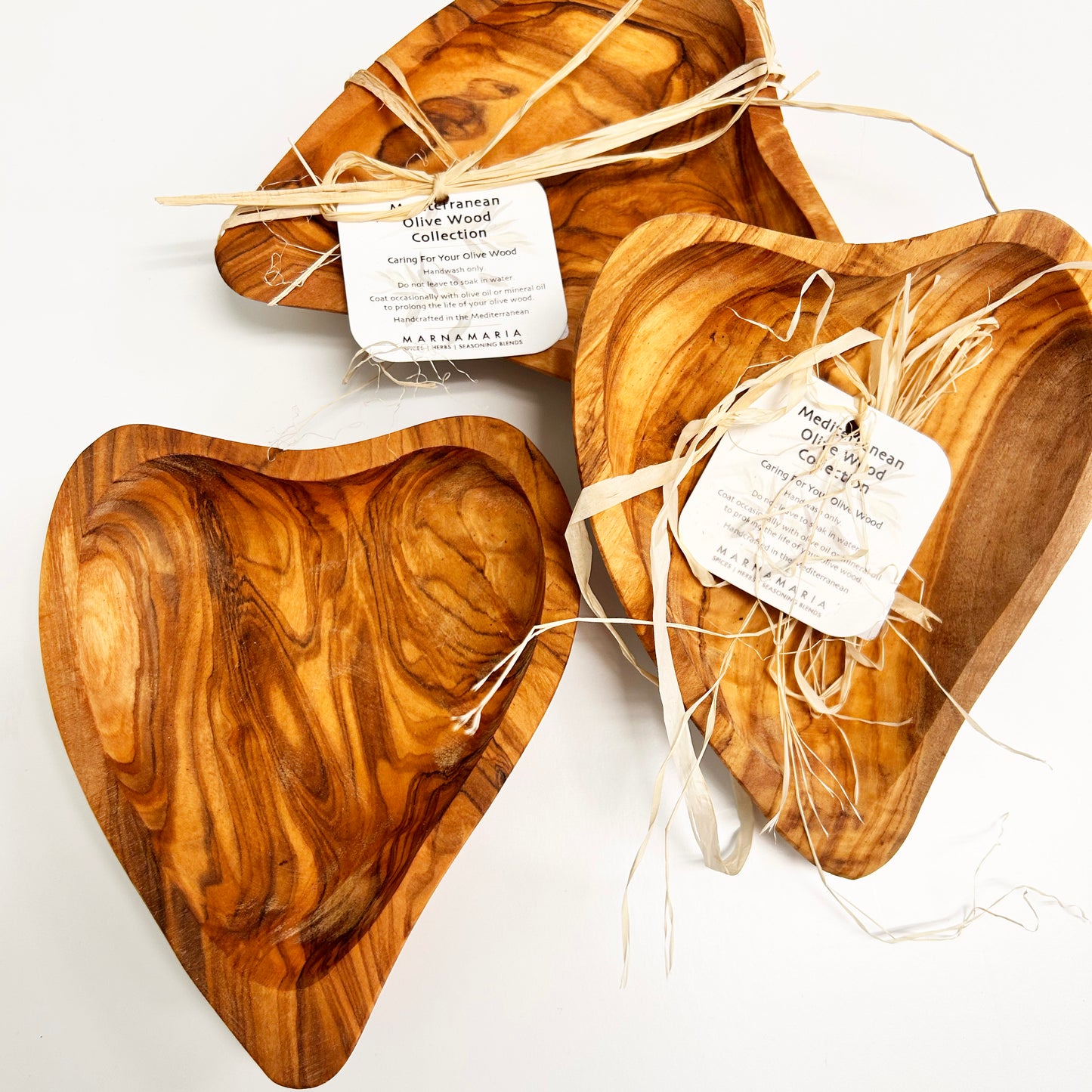 Olive Wood Heart Trio