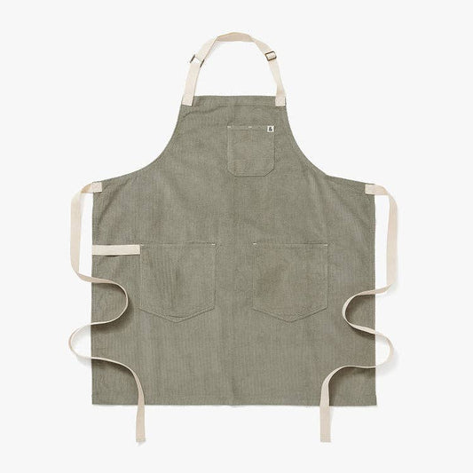 The Corduroy Essential Apron - Agave Green