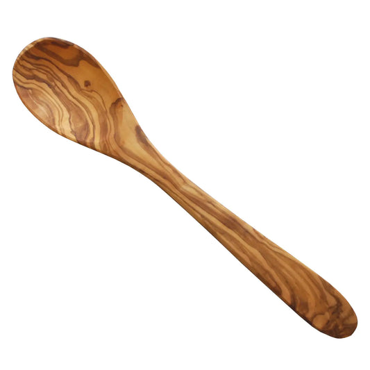 Olive Wood Oval Cooking Spoon, 12"