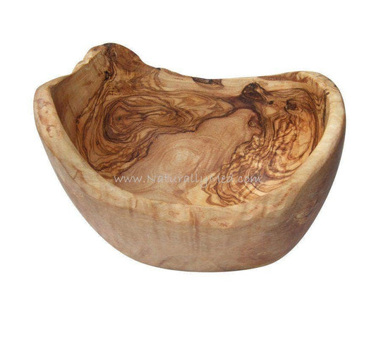 Olive Wood Natural Boat Shaped Fruit / Salad Bowl: 12.5''