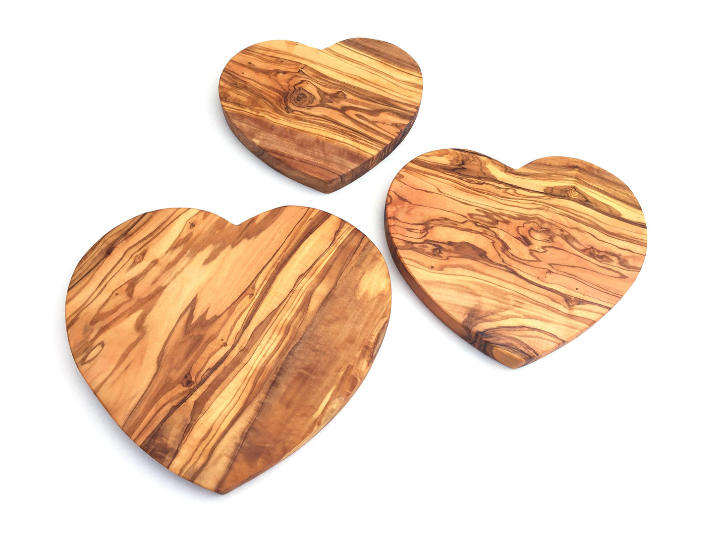 Heart Olive Wood Cutting Board, Large