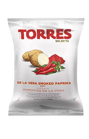Torres - De La Vera Hot Smoked Paprika Premium Potato Chips: 50g