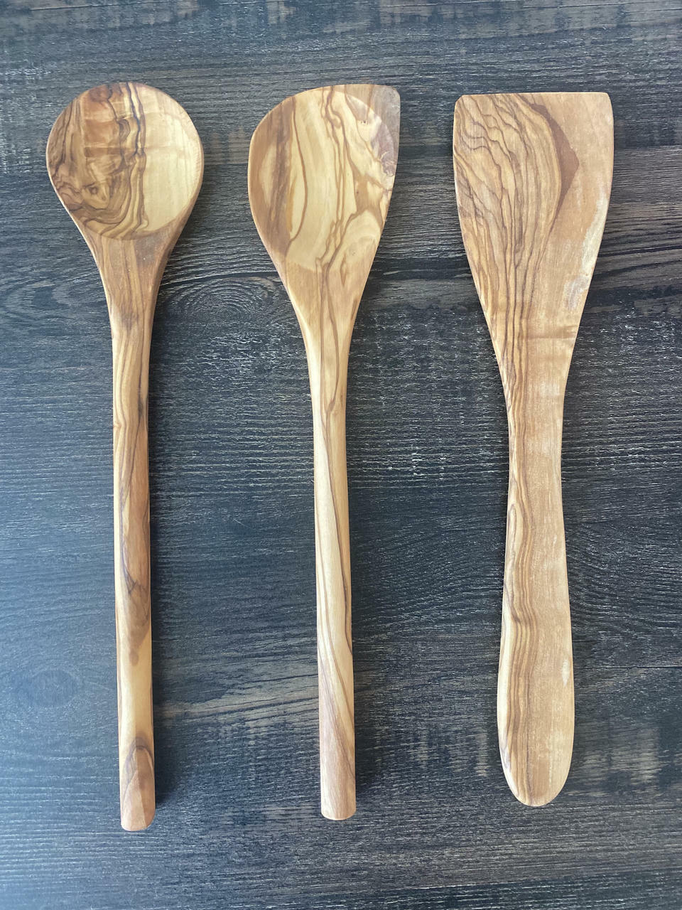 Olive Wood Round Cooking Spoon