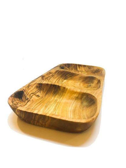 Sectioned Olive Wood Dish
