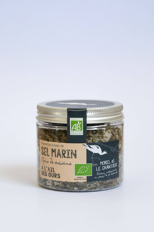 PGI Guérande salt with organic bear garlic - box 150 g